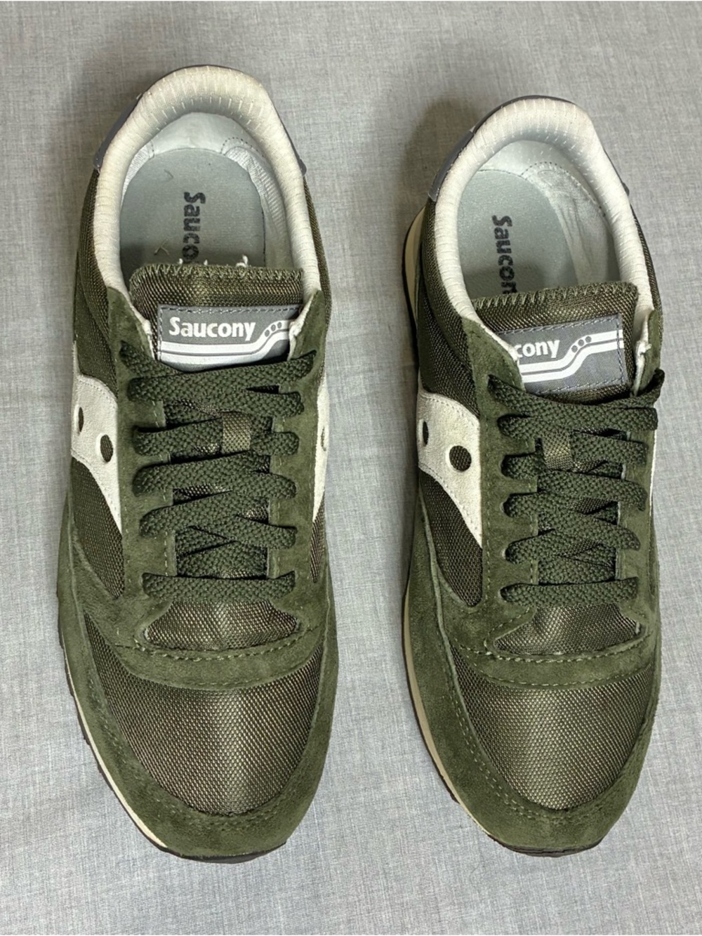 Saucony Men’s Jazz 81 Olive Green  Retro Suede Leather Sneakers